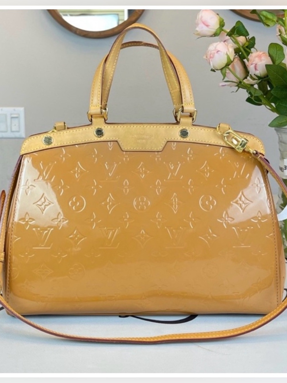 Louis Vuitton Vernis Blair MM Monogram Dune Shoulder Bag